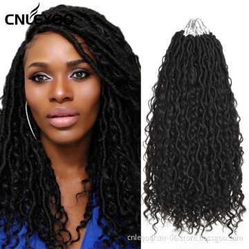 Made in China low temperature fiber soft artificial crochet braid wig human hair